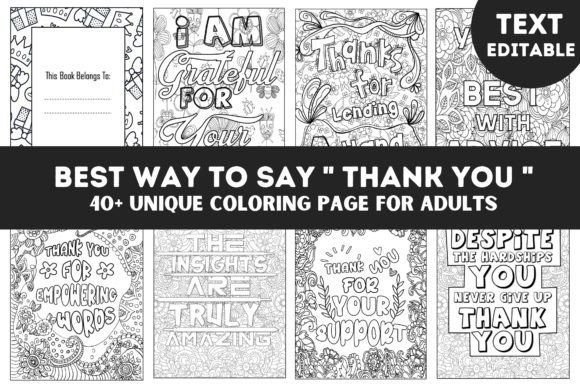Download Gratitude Quotes Coloring Book Interior - Coloring book Collection