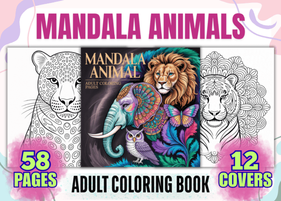 Download Mandala Animal Coloring Book Pages - Coloring book Collection