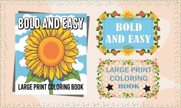 Download Bold and Easy Large Print Coloring Book - Coloring book Collection
