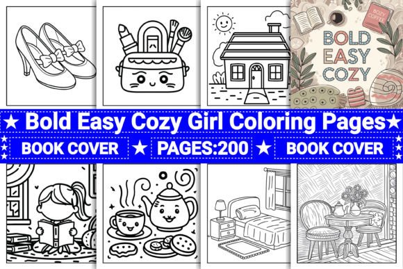 Download Bold Easy Cozy Girl Coloring Pages - Cozy Collection