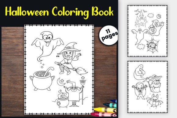 Download Halloween Coloring Book:10 Spooky Pages - Coloring book Collection