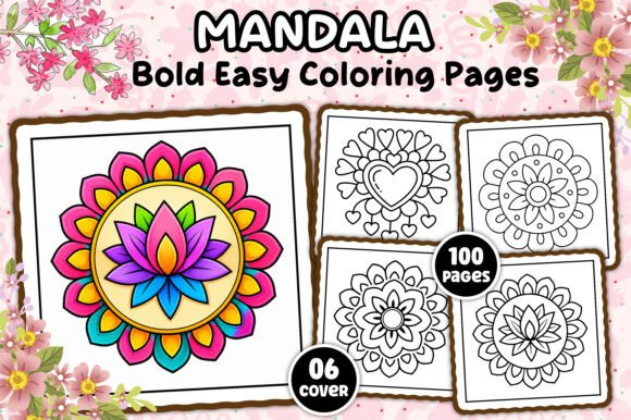 Download Bold Easy Mandala Coloring Book  Kids - Coloring book Collection