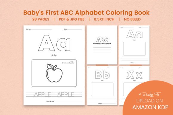 Download Baby's First ABC Alphabet Coloring Book - Coloring book Collection