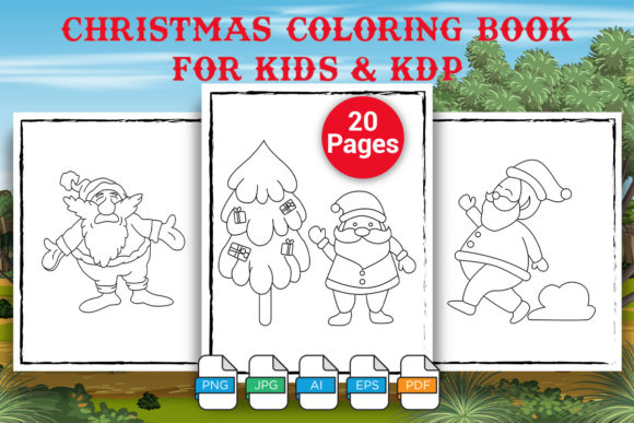 Download CHRISTMAS COLORING BOOK for KIDS &amp; KDP - Coloring book Collection