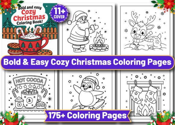 Download Bold Easy Cozy Christmas Coloring Pages - Cozy Collection