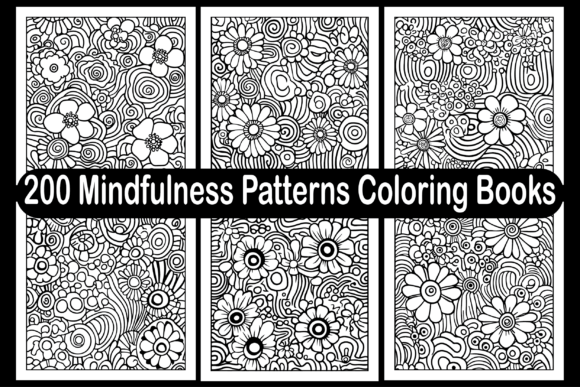 Download 200 Mindfulness Patterns Coloring Books - Coloring book Collection