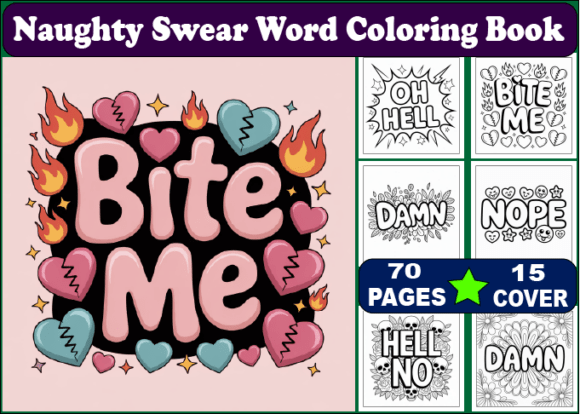Download 70 Naughty Swear Word Coloring Book - Coloring book Collection